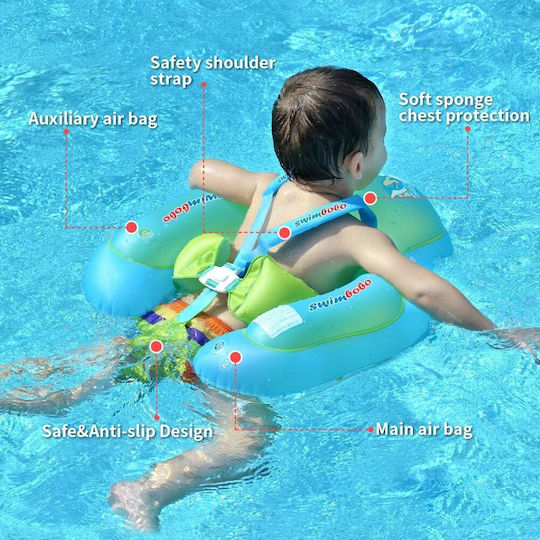bebeLOGIC Swimtrainer de copii cu parasolar Verde