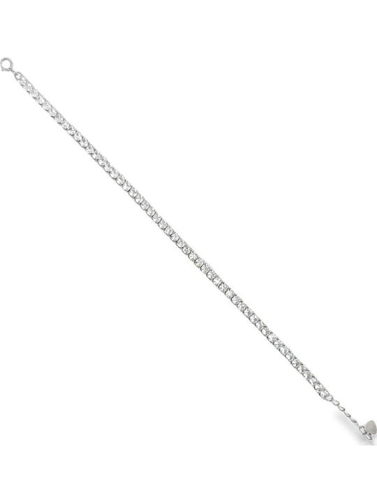 Xryseio Damen Armband Riviera aus Silber mit Zirkon