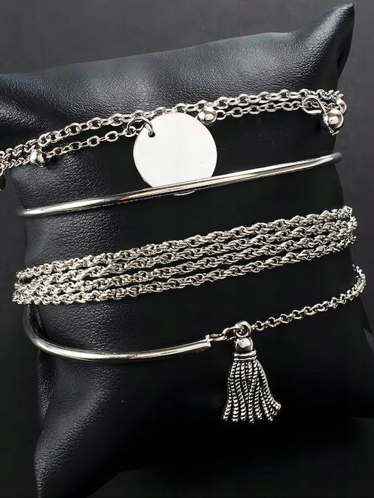 Boho Retro Punk Σετ Κοσμημάτων από Ασήμι Boho Retro Punk Σετ Κοσμημάτων από Ασήμι