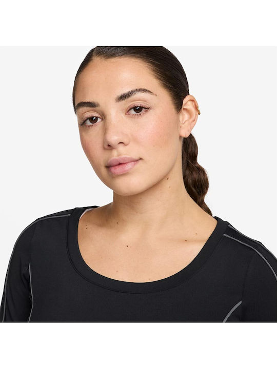 Women's Sports Long Sleeve Top Dri-Fit Black