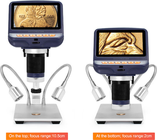 Microscop electronic Andonstar Ad106s USB, ecran 4.3'', mărire 220x