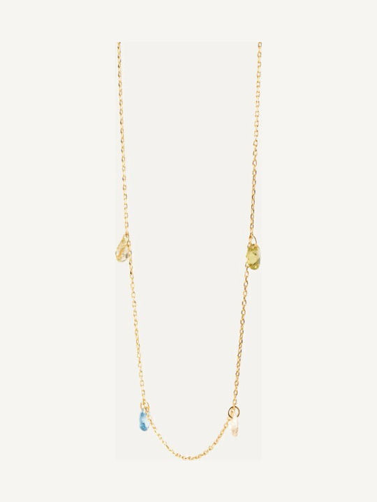 P D Paola Necklace Made Of Gold Plated Silver