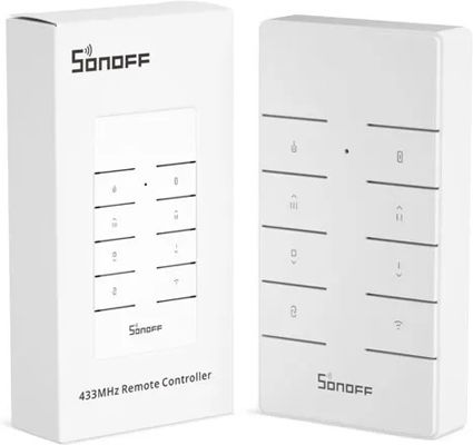 Sonoff RM433-R2 Επιτοίχιος Διακόπτης Τοίχου Εντολών με Πλαίσιο Λευκός