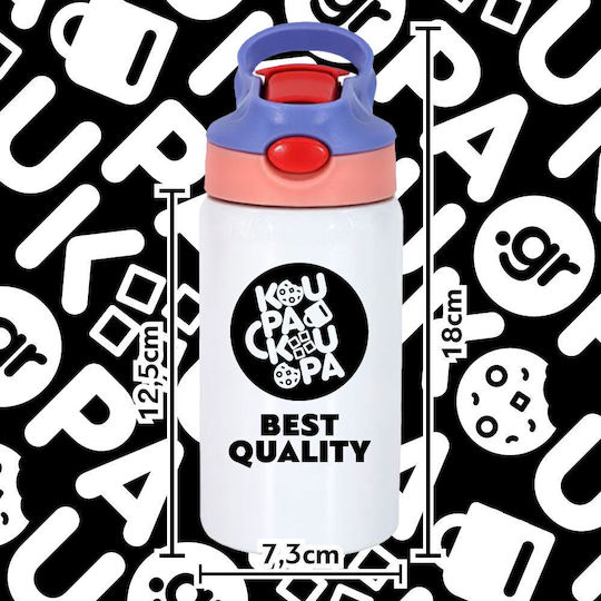 Koupakoupa Stitch Halloween Sticlă Pentru Copii Halloween Din Oțel Inoxidabil Cu Pai Roz 350ml