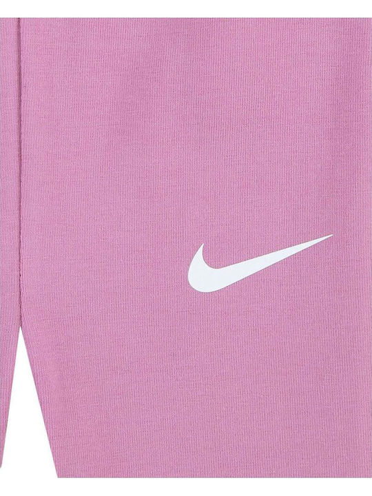 Nike Swoosh Spirit Set Babystrampler Langärmliges mit Hose Rosa 2Stück