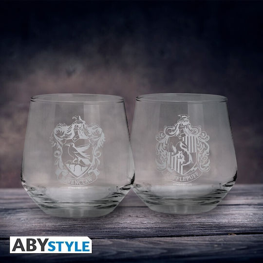 Harry Potter Ravenclaw & Hufflepuff Wasser Glas