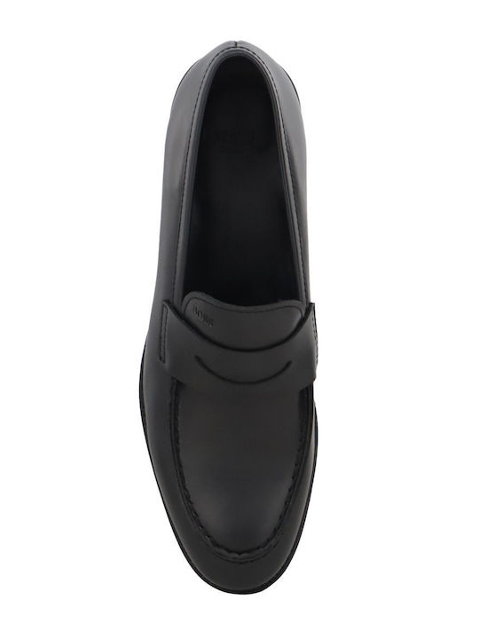 Δερμάτινα Ανδρικά Loafers σε Μαύρο Χρώμα