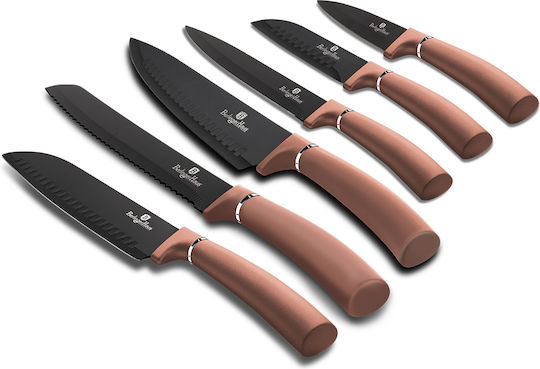 Berlinger Haus Metallic Line Rose Gold Messerset aus rostfreiem Stahl 6Stück