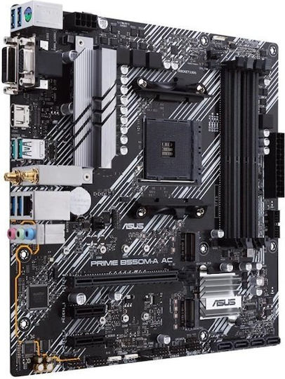 Asus Prime B550M-A AC Wi-Fi Motherboard Micro ATX with AMD AM4 Socket