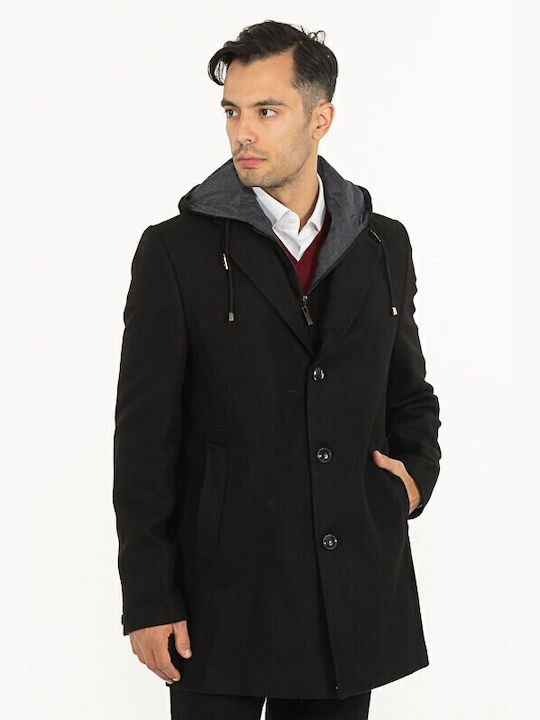 Men's Half Coat Black