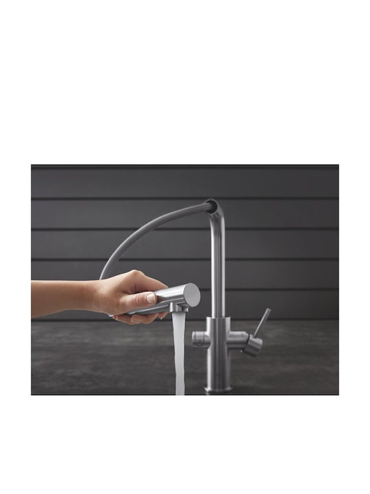 Grohe Blue Professional Kitchen Faucet Counter with Pull-Out Spray Supersteel