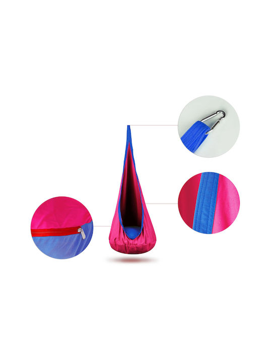 Hängesessel Einzeln Stoff Rosa 140x55cm