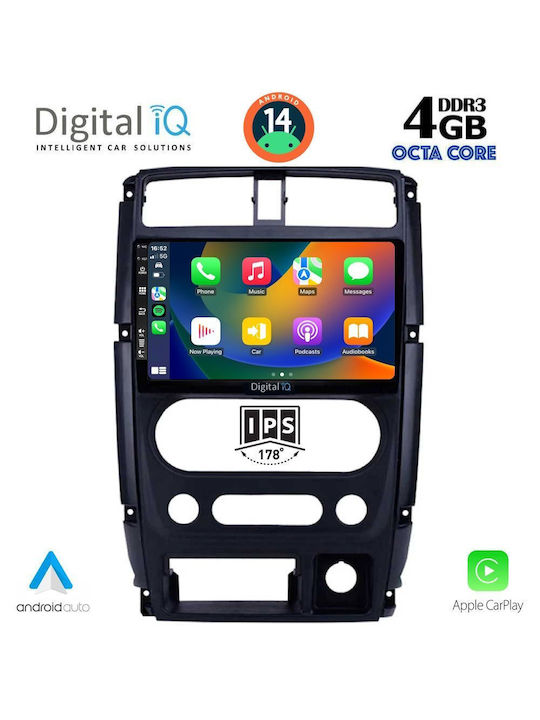 Digital IQ Car-Audiosystem für Suzuki Jimny 2007-2017 (Bluetooth/USB/AUX/WiFi/GPS/Apple-Carplay/Android-Auto) mit Touchscreen 9"