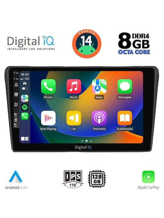 Digital IQ Car Audio System for Toyota Avensis 2003-2009 (Bluetooth/USB/AUX/WiFi/GPS/Apple-Carplay/Android-Auto) with Touch Screen 9"