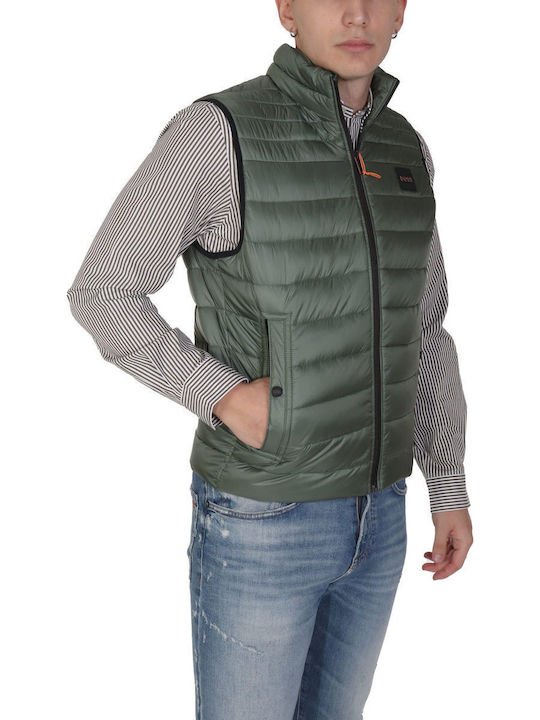 Sleeveless Jacket Puffer Khaki