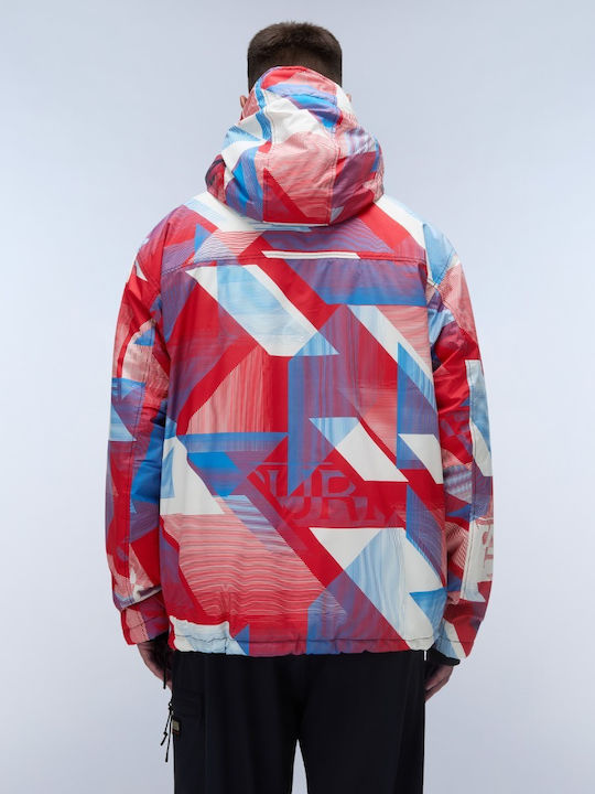 Napapijri Rainforest Next Aop Jacket Pink