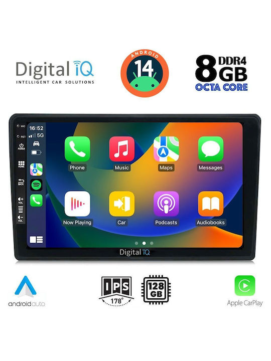 Digital IQ Car Audio System for Mazda 2 2002-2007 (Bluetooth/USB/AUX/WiFi/GPS/Apple-Carplay/Android-Auto) with Touch Screen 10"