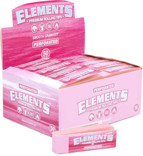 Elements Τζιβάνες Tips Perforated 60mm 1.8cm Ροζ 50τμχ