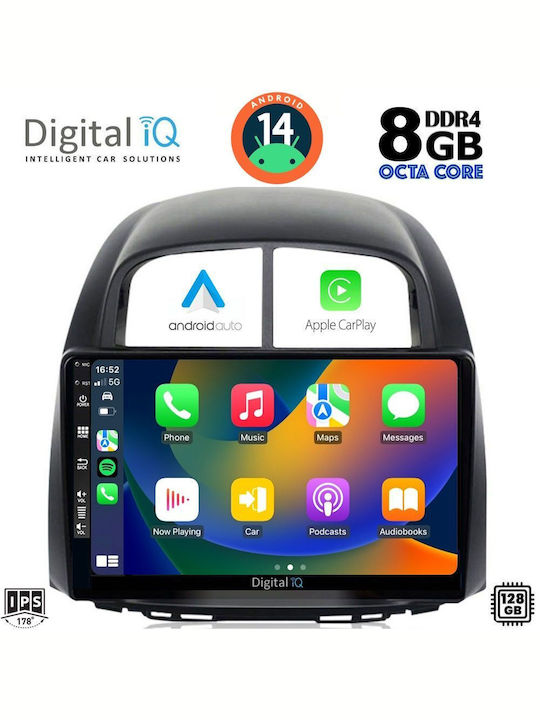 Digital IQ Car Audio System for Daihatsu Sirion 2006-2012 (Bluetooth/USB/AUX/WiFi/GPS/Apple-Carplay/Android-Auto) with Touch Screen 10"