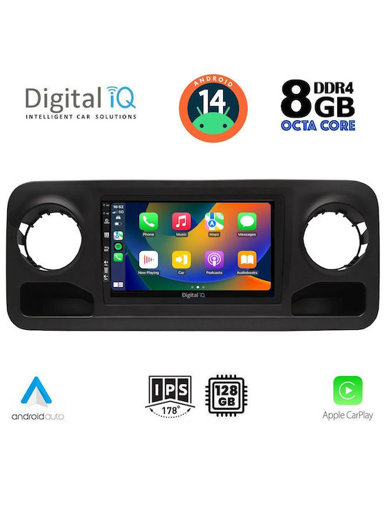 Digital IQ Ηχοσύστημα Αυτοκινήτου για Mercedes-Benz Sprinter 2018> (Bluetooth/USB/AUX/WiFi/GPS/Apple-Carplay/Android-Auto) με Οθόνη Αφής 10"