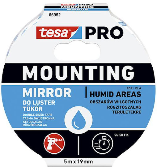 Ταινια Διπλης Οψης Καθρεπτων 5m X 19mm Tesapro
