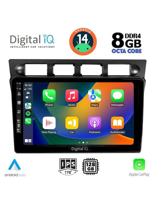 Digital IQ Sistem Audio Auto pentru Kia Picanto 2004-2008 (Bluetooth/USB/AUX/WiFi/GPS/Apple-Carplay/Android-Auto) cu Ecran Tactil 9"