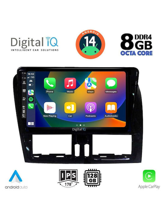 Digital IQ Car Audio System for Volvo XC 60 2009-2017 (Bluetooth/USB/AUX/WiFi/GPS/Apple-Carplay/Android-Auto) with Touch Screen 9"