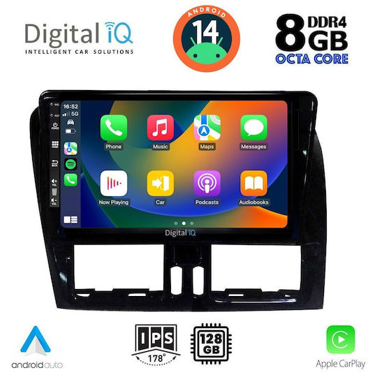 Digital IQ Ηχοσύστημα Αυτοκινήτου για Volvo XC 60 2009-2017 (Bluetooth/USB/AUX/WiFi/GPS/Apple-Carplay/Android-Auto) με Οθόνη Αφής 9"
