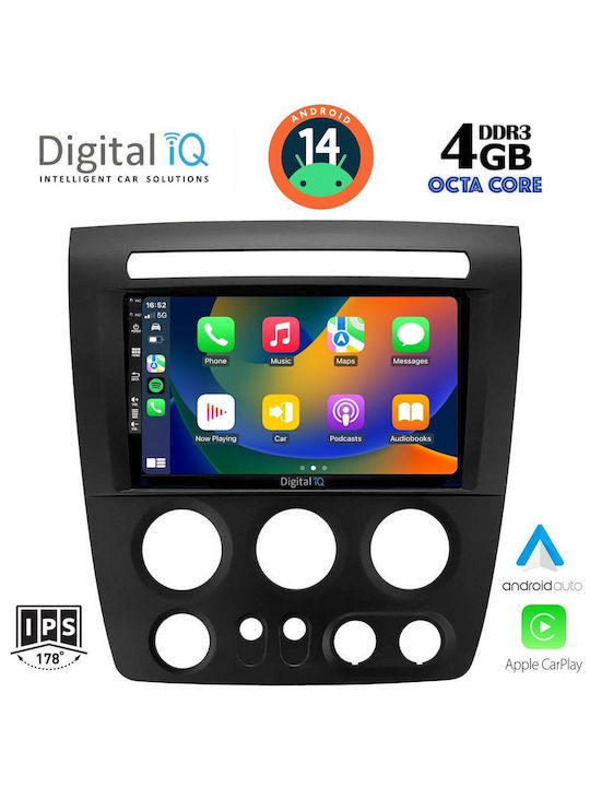 Digital IQ Ηχοσύστημα Αυτοκινήτου Hummer H3 2005-2009 (Bluetooth/USB/AUX/WiFi/GPS/Apple-Carplay/Android-Auto) με Οθόνη Αφής 9"