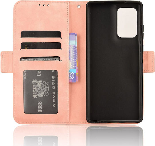Book Δερματίνης / Σιλικόνης Ροζ (Motorola Edge 50 Fusion 5G)