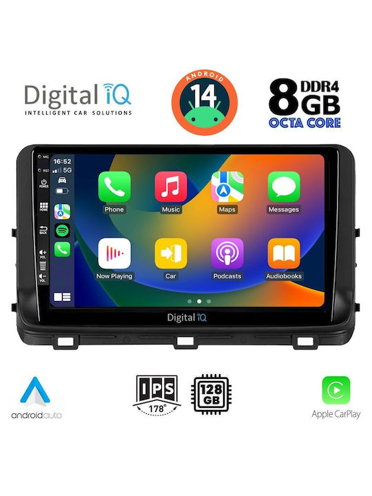 Digital IQ Car Audio System for Kia Ceed / XCeed 2018-2022 (Bluetooth/USB/AUX/WiFi/GPS/Apple-Carplay/Android-Auto) with Touch Screen 10"