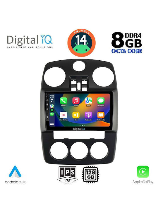 Digital IQ Car Audio System Chrysler PT Cruiser 2005-2010 (Bluetooth/USB/AUX/WiFi/GPS/Apple-Carplay/Android-Auto) with Touch Screen 9"