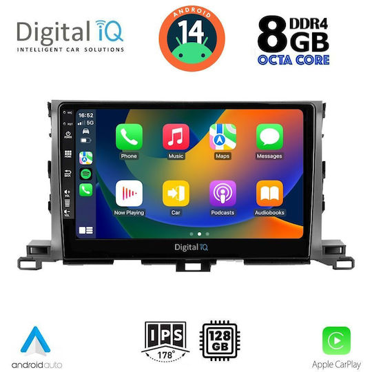 Digital IQ Автомобилна Аудио Система (Блутут/USB/AUX/WiFi/GPS/Apple-Carplay/Android-Auto) с Тъчскрийн 10"