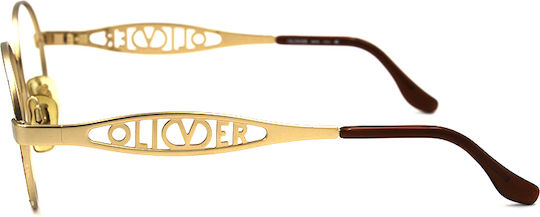 Oliver Peoples Γυναικείος Μεταλλικός Σκελετός Γυαλιών Καφέ OV1829 1106