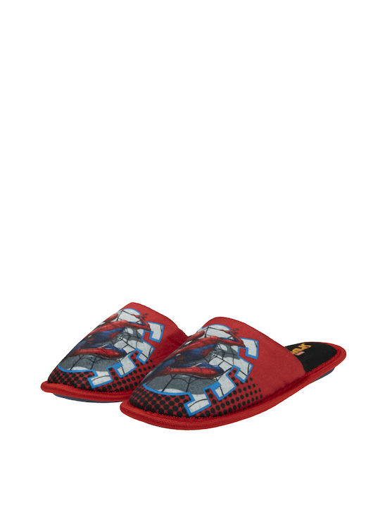 Spiderman Kids Slippers Red