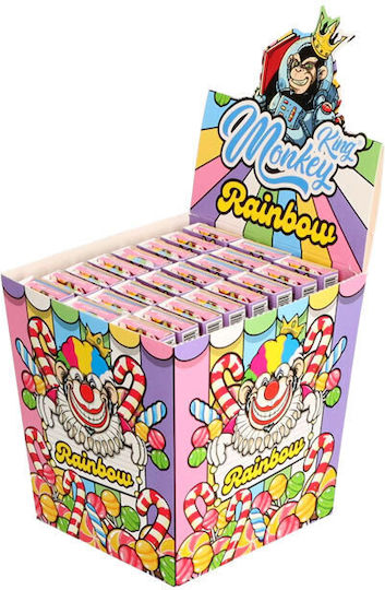 Foițe de rulat Monkey King Rainbow King Size Slim cu filtre 32 foițe