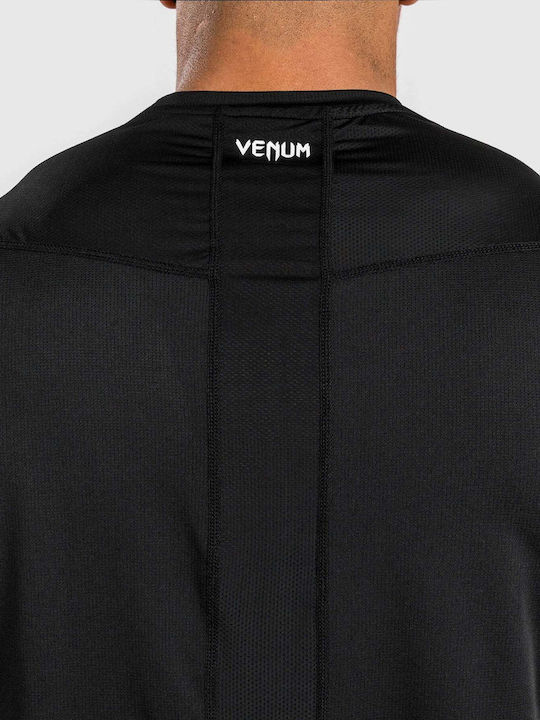 Venum Short Sleeve Shirt VENUM-05214-001 for MMA / Jiu-Jitsu Black