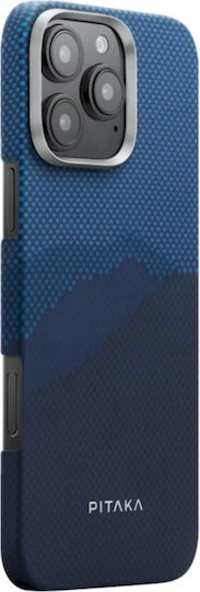 Pitaka Fusion Back Cover Aramid Fiber 1.05mm Albastru (iPhone 16 Pro)
