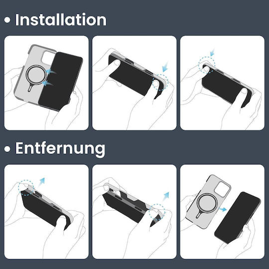 Pitaka Umschlag Rückseite Aramid Fiber 1.05mm Blau (iPhone 17 Pro / iPhone 16 Pro)