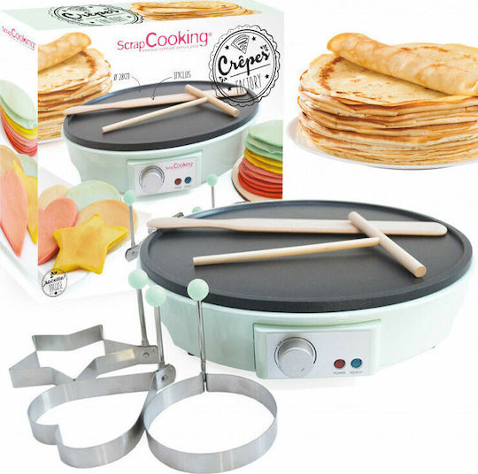 Scrap Cooking Κρεπιέρα 28cm Πράσινη 1000W