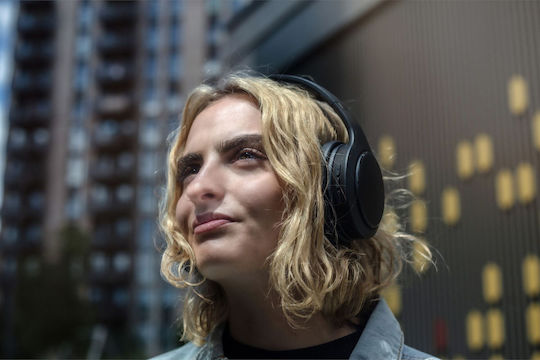 Boompods HP2BLK Ασύρματα Bluetooth On Ear Ακουστικά με 50 ώρες Λειτουργίας Μαύρα