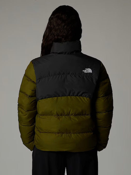 The North Face Women's Hiking Short Lifestyle Jacket Waterproof and Windproof for Spring or Autumn Green