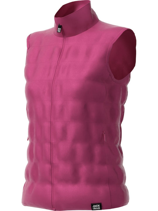 Scurtă Jachetă de femei Fără mâneci Puffer Waterproof Roz