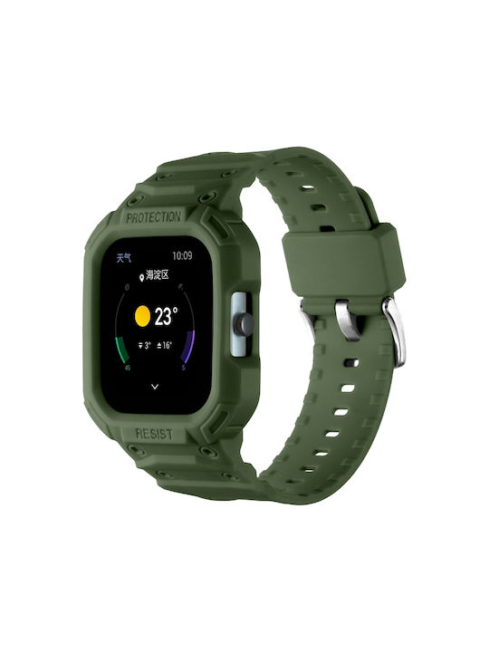 Amazfit Gts 4 3 2 1 Universelles Integriertes Silikon-Uhrenarmband Armeegrün Amazfit Gts 4 3 2 1 Universelles Integriertes Silikon-Uhrenarmband Armeegrün