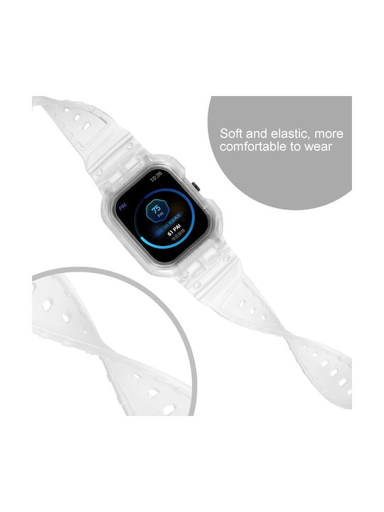 Amazfit Gts 4 3 2 1 Universal Integrated Silicone Watch Band Διαφανές