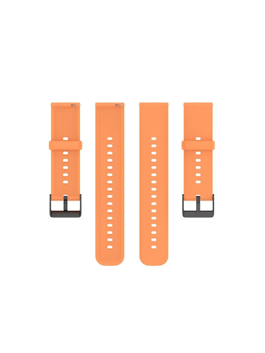 Huawei Watch 4 Watch 4 Pro Monochrome Silicone Watch Strap Stainless Steel Black Buckle Orange