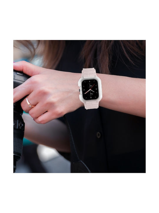 Amazfit Gts 4 3 2 1 Universal Integrated Silicone Watch Band Διαφανές