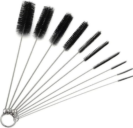 Set 10 Cleaning Brushes Zola Narrow Containers Small Corners Different Sizes From 2 Mm