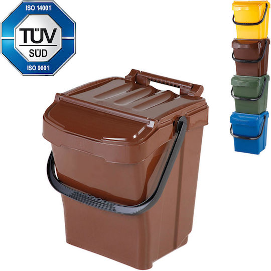 Urban Plus 40l Waste Sorting Bin Bio Waste Brown