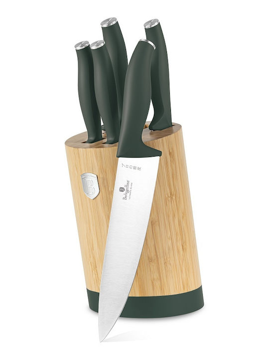 Berlinger Haus Collection Set of Knives with Base Made of Stainless Steel 6 Pieces